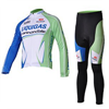 Hagyományos kerékpáros nadrágos, hosszúujjú mezes thermo csapatruhák