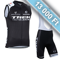 TREK ujjatlan kaerékpáros csapatruha kantáros kerékpáros nadrággal